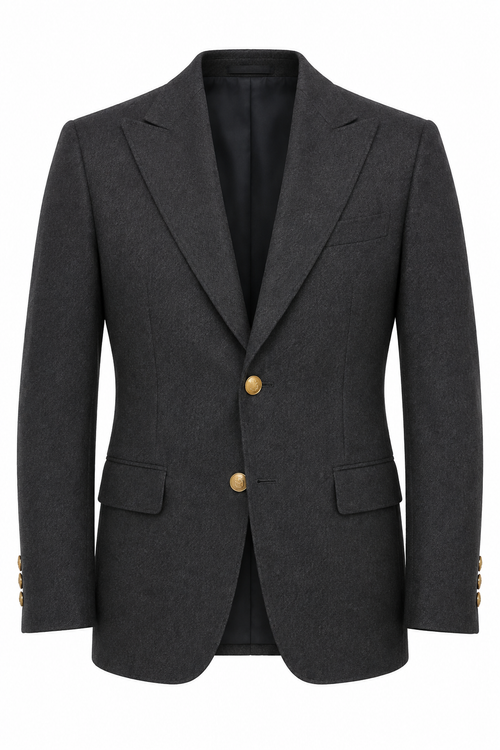 Blazer Sartoriale Uomo in lana grigio antracite